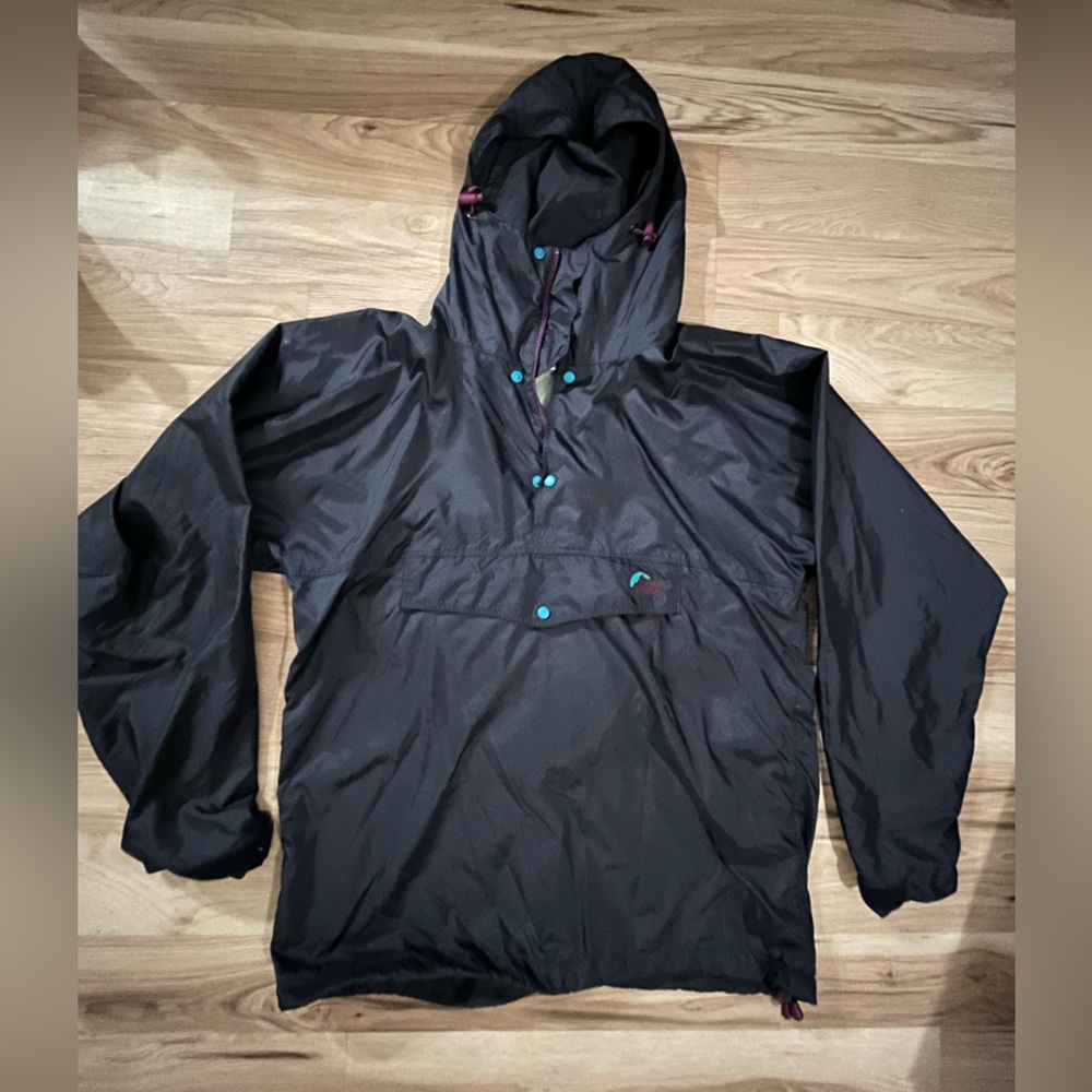 Vintage Lowe Alpine Navy Windbreaker Size Medium Pullover Jacket 90s Colors